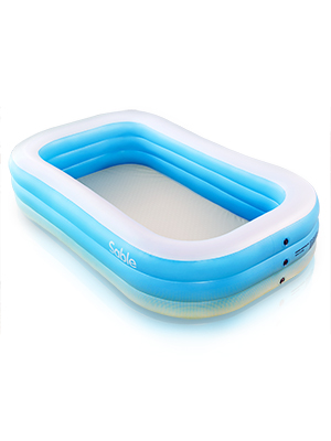46c4ffc1 f5bd 47f6 9881 a0d81f6dd45d.  CR0,0,300,400 PT0 SX300 V1    - Sable Inflatable Pool, Blow up Kiddie Pool for Family, Garden, Outdoor, Backyard, 92" X 56" X 20", for Ages 3+