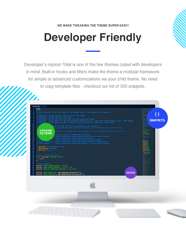 Total WordPress Theme Developer Friendly