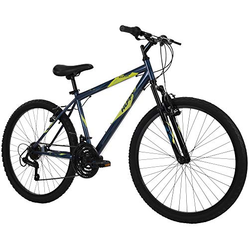 Huffy Hardtail Mountain Bike, Stone Mountain 24 inch 21-Speed, Lightweight, Dark Blue