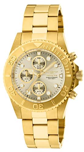 Invicta Men’s 1774  Pro-Diver Collection 18k Gold Ion-Plated Stainless Steel Watch