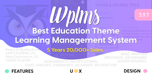 WPLMS Learning Management System for WordPress, Education Theme