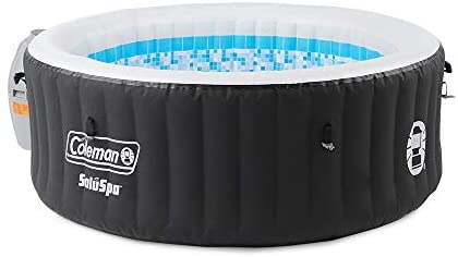 41Apgsd55PL. AC  - Coleman SaluSpa Portable 4 Person Outdoor Inflatable Hot Tub Spa with 60 AirJets and Pump, Black