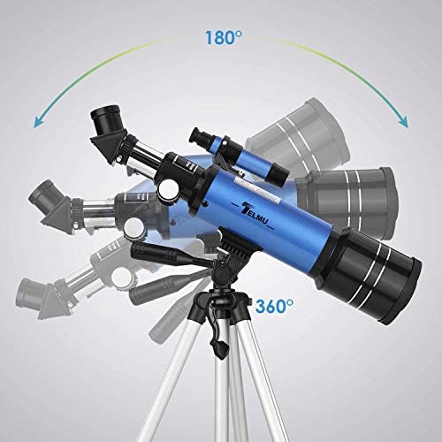 41s nGurmgL. AC  - TELMU Telescope, 70mm Aperture 400mm AZ Mount Astronomical Refracting Telescope Adjustable(17.7In-35.4In) Portable Travel Telescopes with Backpack, Phone Adapter
