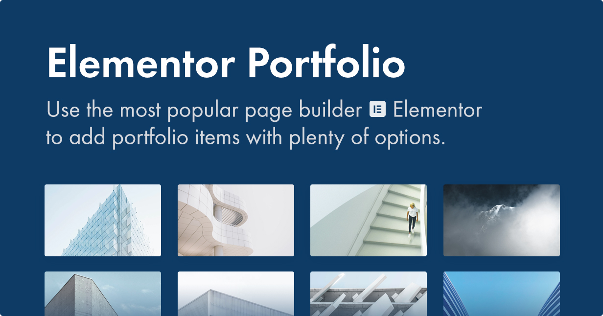 Use Elementor to add portfolio items to your site