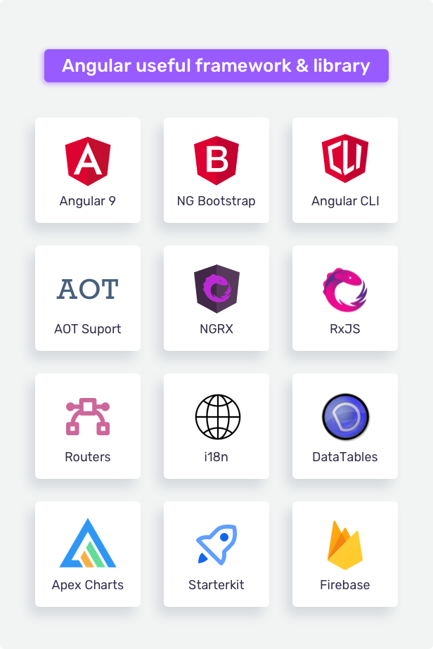 8 angular useful framework library - Apex - Angular 9+ & Bootstrap 4 HTML Admin Template