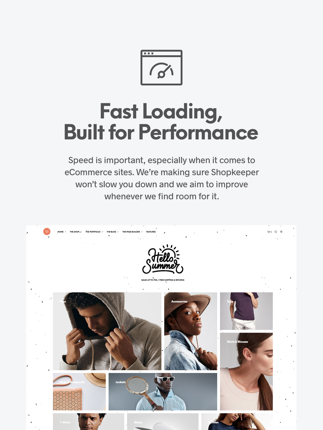 fast loading - Shopkeeper - eCommerce WordPress Theme for WooCommerce