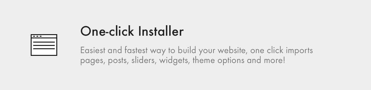 one click installer - Kalium - Creative Theme for Professionals