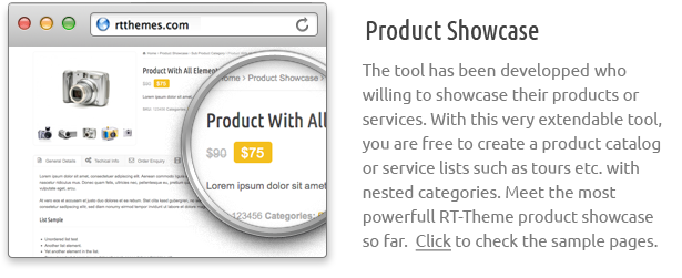 product showcase - RT-Theme 18 Responsive WordPress Theme