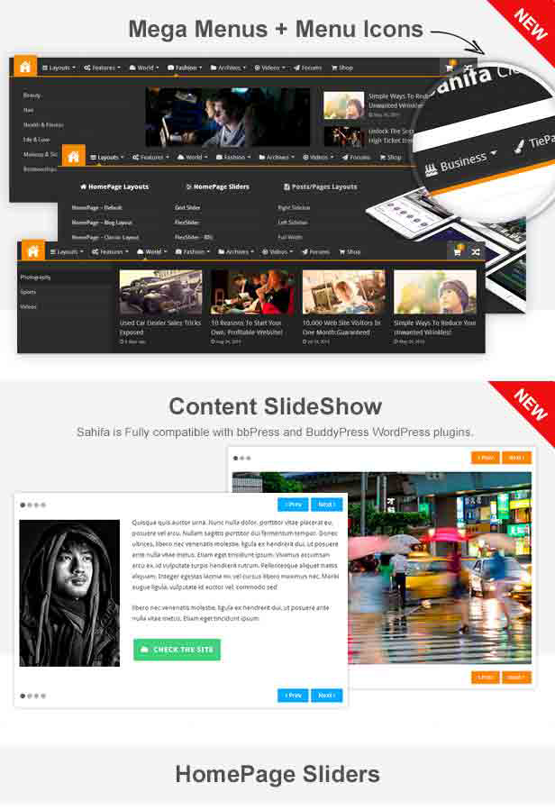 Sahifa Magazine News Newspaper WordPress Theme