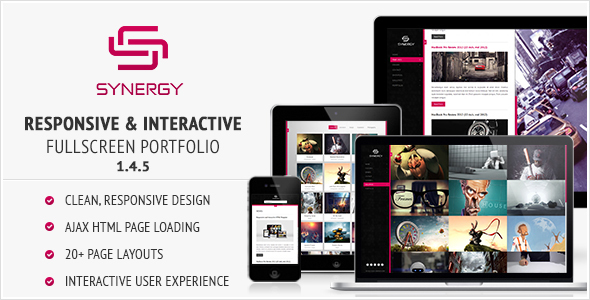 Synergy – Responsive & Interactive HTML Portfolio