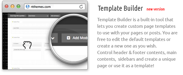 template builder - RT-Theme 18 Responsive WordPress Theme
