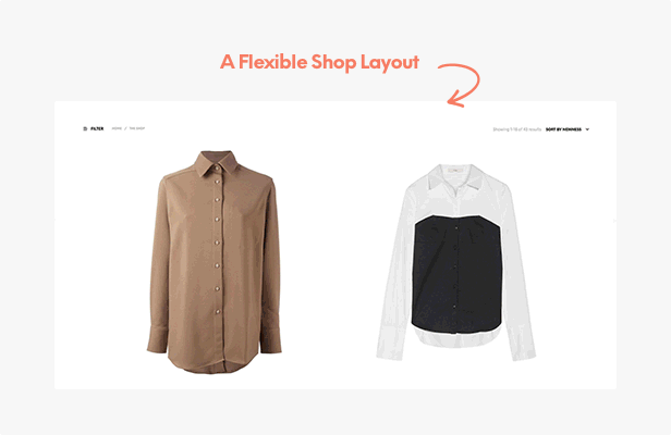 the shop layout options - Shopkeeper - eCommerce WordPress Theme for WooCommerce
