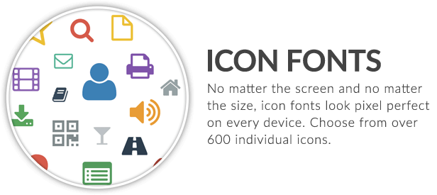 x feature small icon fonts - X | The Theme