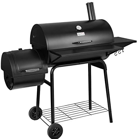 Royal Gourmet 30″ BBQ Charcoal Grill and Offset Smoker | 800 Square Inch cooking surface, Outdoor for Camping | Black, CC1830S model