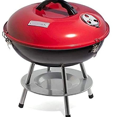 1597507244 41hmG6HQrVL. AC  427x445 - Cuisinart CCG190RB Portable Charcoal Grill, 14-Inch, Red, 14.5" x 14.5" x 15"
