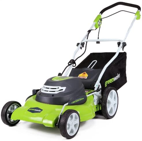 Greenworks 20-Inch 3-in-1 12 Amp Electric Corded Lawn Mower 25022