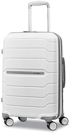 Samsonite Freeform Hardside Expandable with Double Spinner Wheels, White, Carry-On 21-Inch