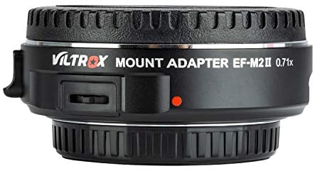 41IOCUyrsGL. AC  - VILTROX EF-M2II Focal Reducer Booster Adapter Auto-Focus 0.71x for Canon EF Mount Series Lens to M43 Camera GH4 GH5 GF6 GF1 GX1 GX7 E-M5 E-M10 E-M10II E-PL5