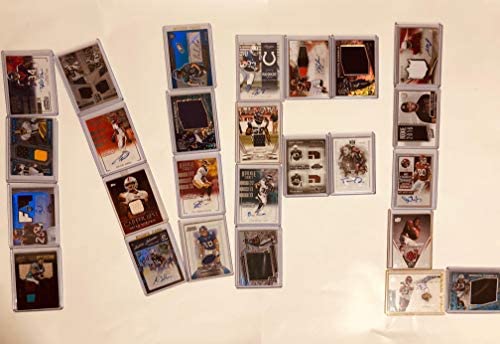 41VMXht8RFL. AC  - NFL Football Card Relic Game Used Jersey Autograph Hit Lot with 10 Relic Autograph or Jersey Cards Per Lot Perfect Party Favor or for NFL Collector or Fanatic Football Fan Every Lot is Unique
