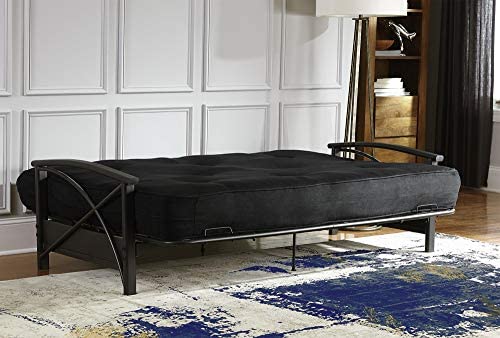 51t7FYF9gDL. AC  - DHP 8-Inch Independently Encased Coil Futon Mattress, Full Size, Black, Frame Not Included