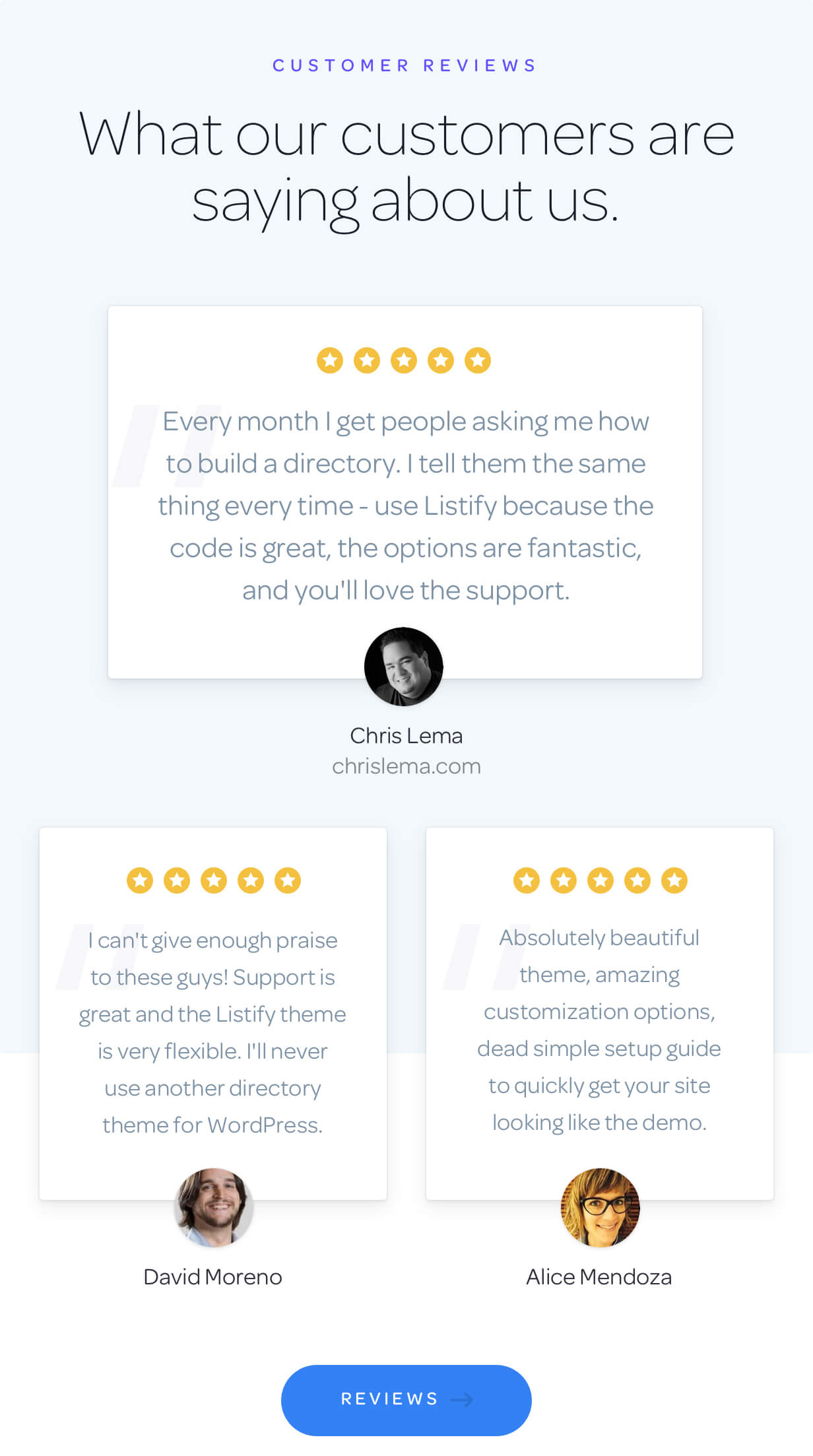 customer reviews - Listify - Directory WordPress Theme
