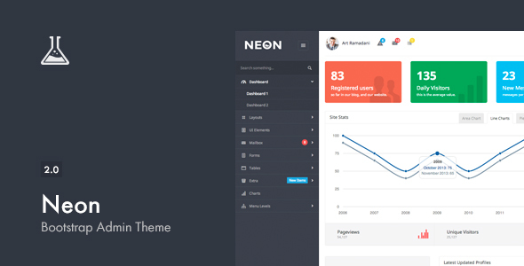 neon 1 LARGE.  large preview - Neon - Bootstrap Admin Theme