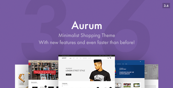 01 PREVIEW.  large preview - Aurum - Minimalist Shopping Theme