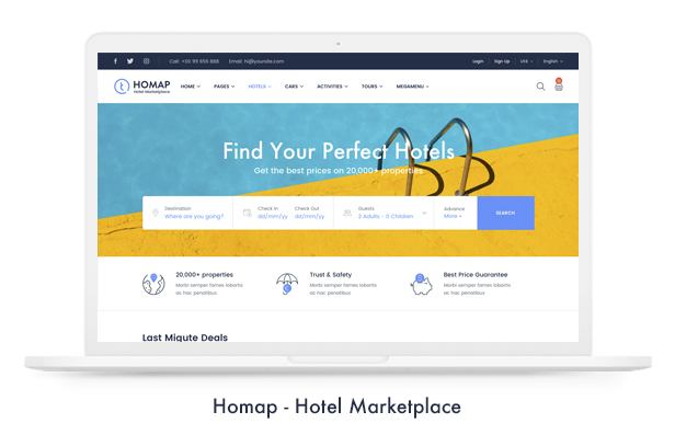 04 homap - Travel Booking WordPress Theme