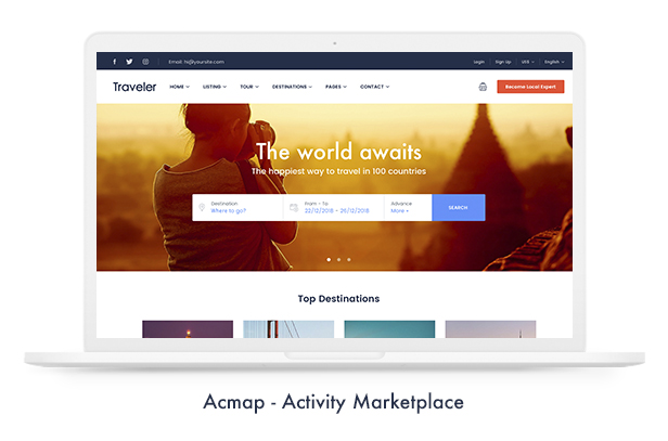 05 acmap - Travel Booking WordPress Theme