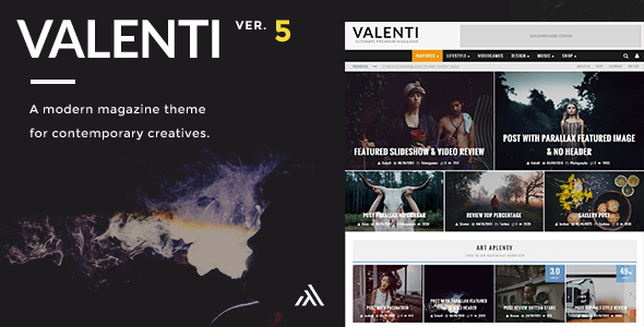 Valenti – WordPress HD Review Magazine News Theme