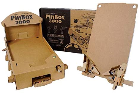 41MvM8WiwyL. AC  - Cardboard Teck Instantute PinBox 3000 DIY Customizable Cardboard Make Your Own Pinball Machine Kit with No Tool Assembly