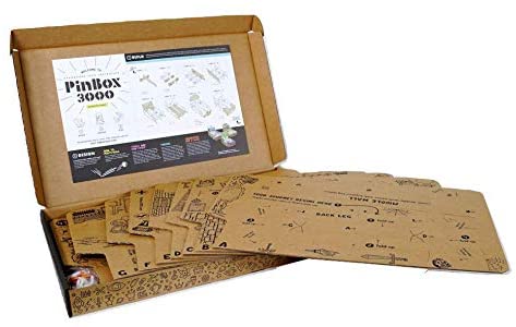 41UqgBDCNkL. AC  - Cardboard Teck Instantute PinBox 3000 DIY Customizable Cardboard Make Your Own Pinball Machine Kit with No Tool Assembly