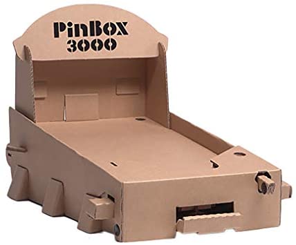 41VFQDxorFL. AC  - Cardboard Teck Instantute PinBox 3000 DIY Customizable Cardboard Make Your Own Pinball Machine Kit with No Tool Assembly