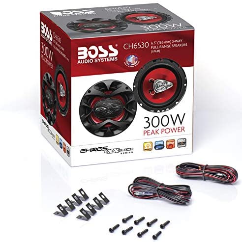 513 wTqX0qL. AC  - BOSS Audio Systems CH6530 Car Speakers - 300 Watts of Power Per Pair and 150 Watts Each, 6.5 Inch, Full Range, 3 Way, Sold in Pairs