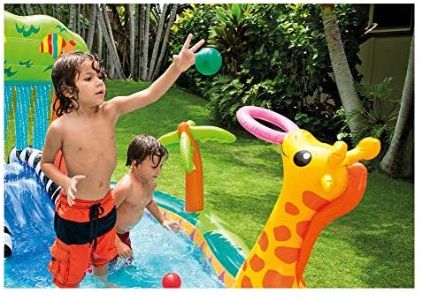 51BtMJw+9lL. AC  - Intex Jungle Play Center Inflatable Pool with Sprayer