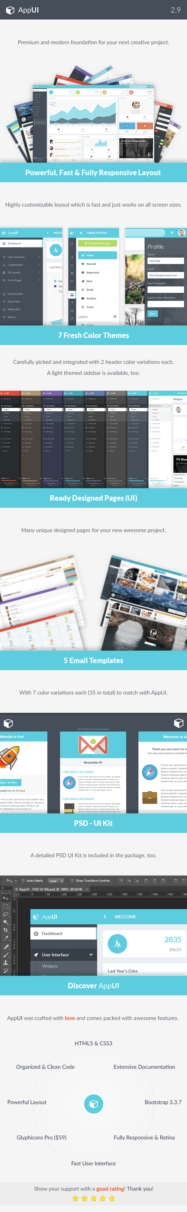 AppUI - Web App Bootstrap Admin Template - 8