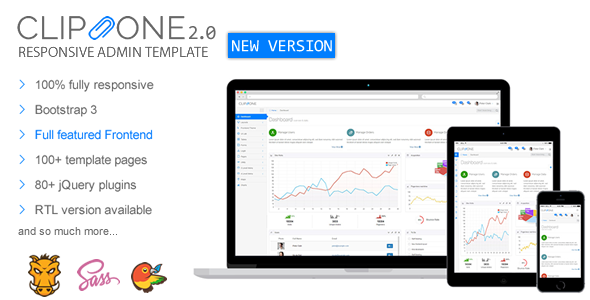 Clip-One – Bootstrap 3 Responsive Admin Template