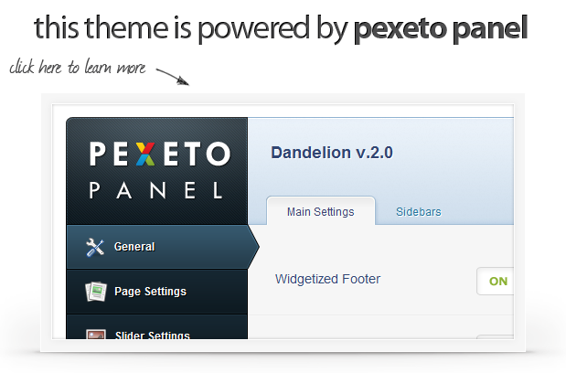 powered by pexetopanel - Dandelion - Powerful Elegant WordPress Theme