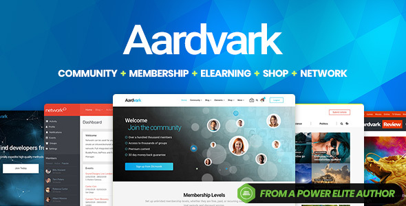 Aardvark – Community, Membership, BuddyPress Theme