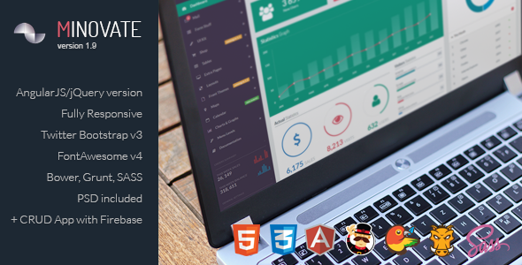 Minovate – Angular Admin Dashboard