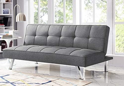 Serta RNE-3S-CC-SET Rane Collection Convertible Sofa, L66.1 x W33.1 x H29.5, Charcoal