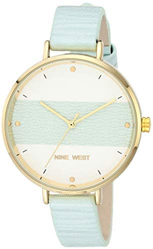 Nine West Women’s Vegan Leather Strap Watch, NW/2488