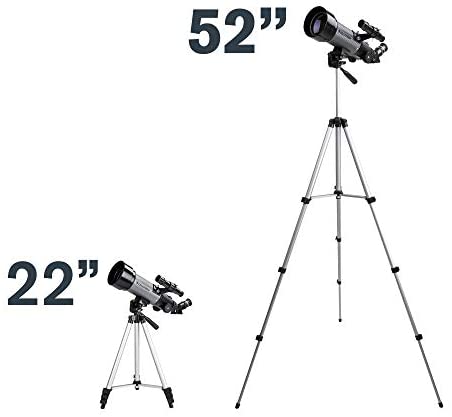 41+dUvbLTpL. AC  - Celestron - 70mm Travel Scope DX - Portable Refractor Telescope - Fully-Coated Glass Optics - Ideal Telescope for Beginners - BONUS Astronomy Software Package - Digiscoping Smartphone Adapter