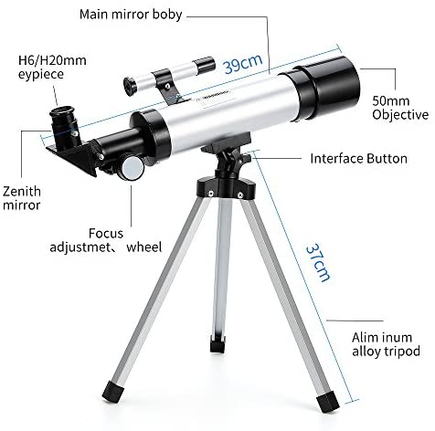51ZhfDiZ JL. AC  - Telescope Star Finder with Tripod F36050 HD Zoom Monocular Space Astronomical Spotting Scope for Kids and Beginner (Small)