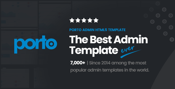 Themeforest Preview.  large preview - Porto Admin - Responsive HTML5 Template