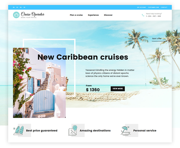 byt cruiseoperator - Book Your Travel - Online Booking WordPress Theme