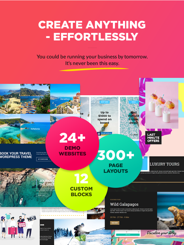 create anything3 - Book Your Travel - Online Booking WordPress Theme
