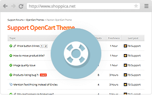 feature support - Shoppica – Premium OpenCart Theme