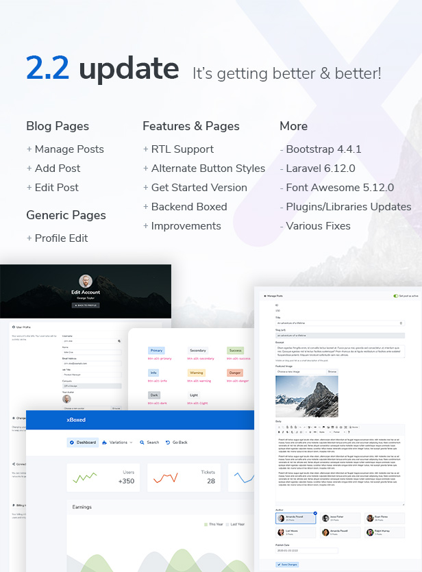 promo update 2.2 - Dashmix - Bootstrap 4 Admin Dashboard Template & Laravel 7 Starter Kit