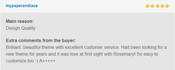rose review1 - Rosemary - A Responsive WordPress Blog Theme